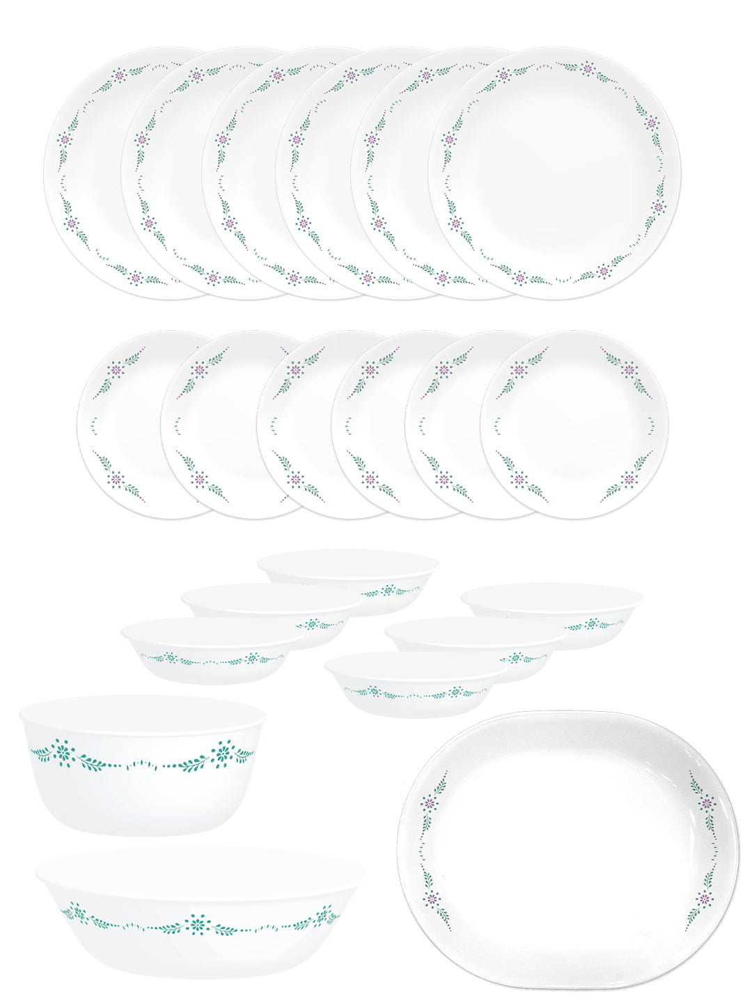 CORELLE ENGLISH GARDEN 21PCS DINNER SET