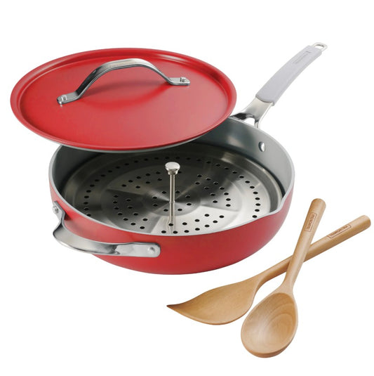 TRAMONTINA   98053001 ALL IN ONE PAN RED 30CM