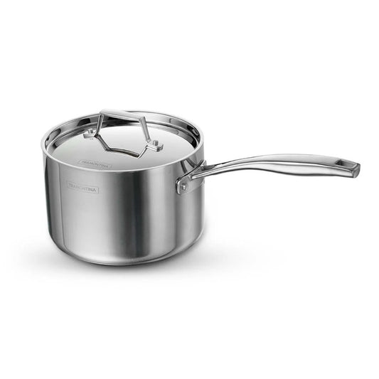 TRAMONTINA   98050006 TRIPLY CLAD AEION 18CM SAUCE PAN W/LID