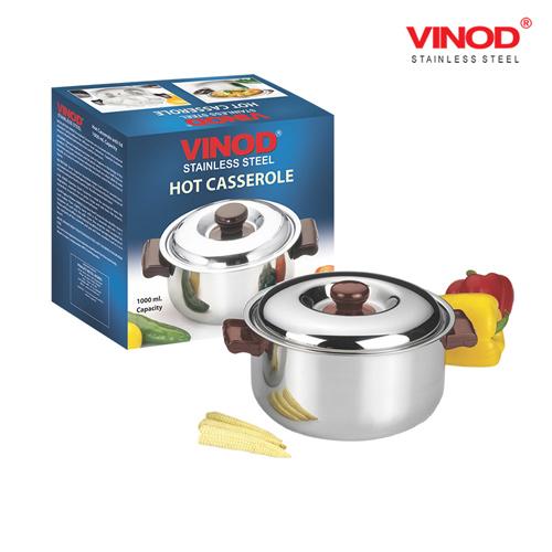 VINOD STAINLESS STEEL CASSEROLE 2500ML