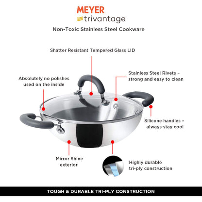 MEYER 31137 TRIVANTAGE COV KADAI/WOK 30CM