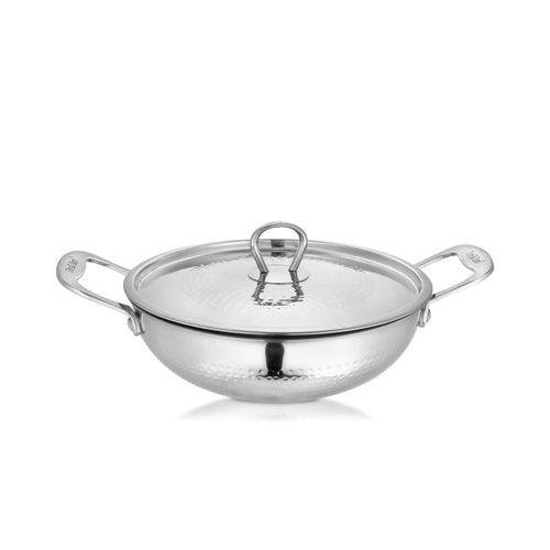 SHRI & SAM JHC-19232-240H PLATINUM KADAI 24CM