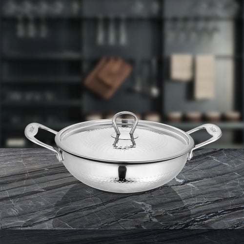 SHRI & SAM JHC-19232-240H PLATINUM KADAI 24CM