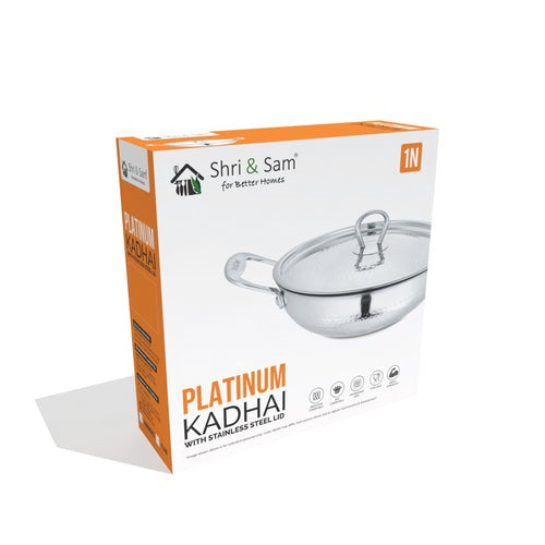 SHRI & SAM JHC-19232-240H PLATINUM KADAI 24CM