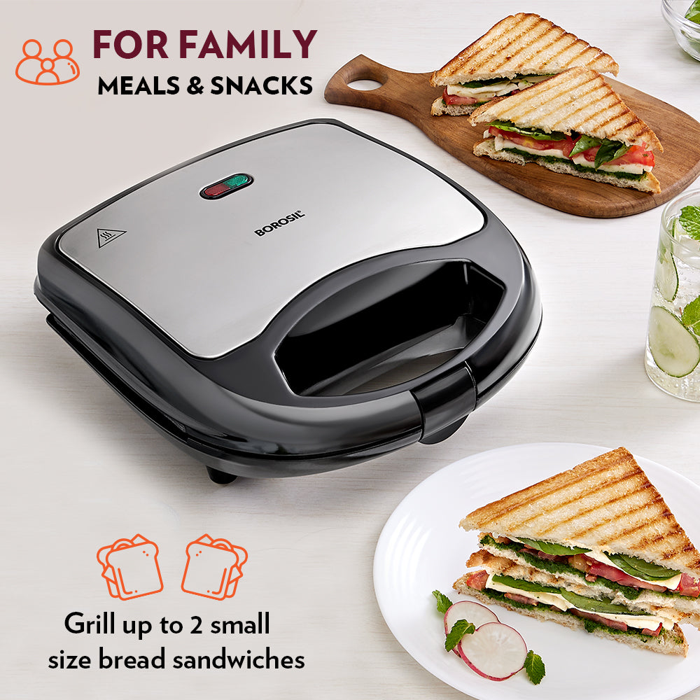 BOROSIL BSM70NDG13 Z KRISPY GRILL NEO SANDWICH MAKER