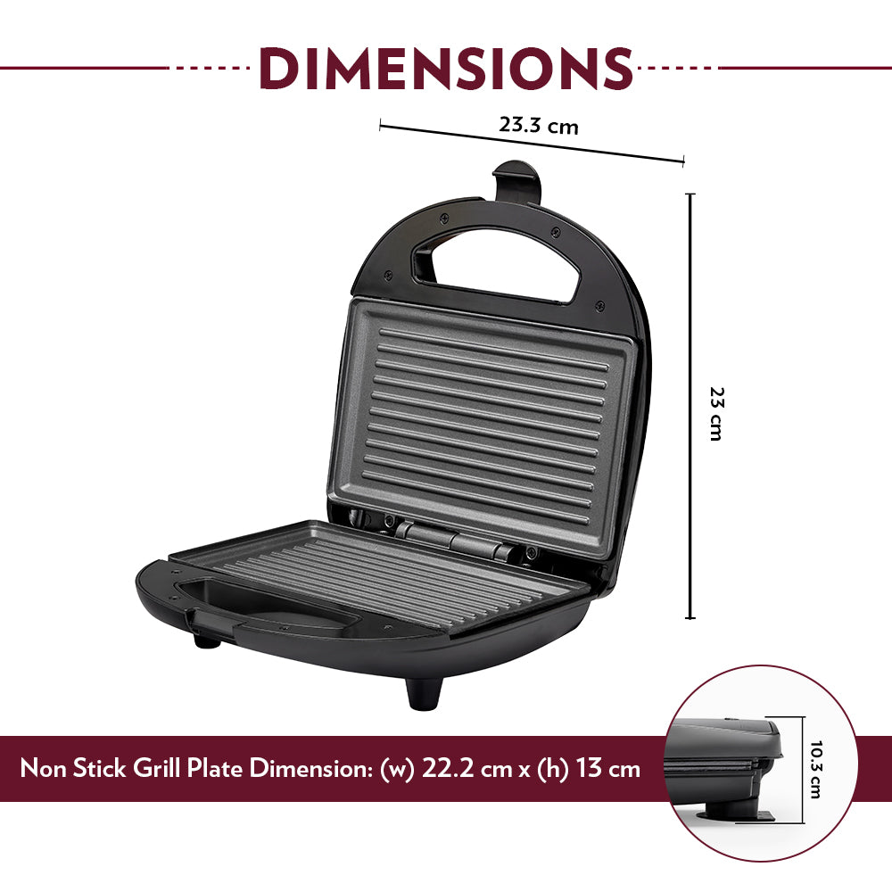 BOROSIL BSM70NDG13 Z KRISPY GRILL NEO SANDWICH MAKER